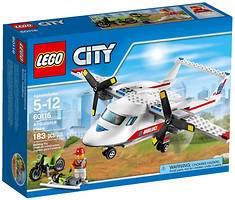 Фото LEGO City Літак швидкої допомоги (60116)