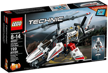Фото LEGO Technic Надлегкий гелікоптер (42057)
