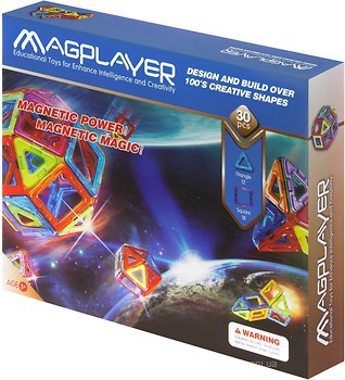 Фото Magplayer Магнітний конструктор 30 елементів (MPB-30)