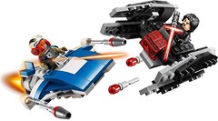 Фото LEGO Star Wars Мікровинищувачі A-Wing проти TIE Silencer Microfighter (75196)