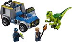 Фото LEGO Juniors Вантажівка рятувальників для перевезення Раптора (10757)