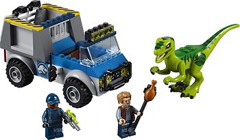 Фото LEGO Juniors Вантажівка рятувальників для перевезення Раптора (10757)
