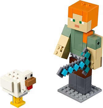 Фото LEGO Minecraft Алекс з курчам (21149)