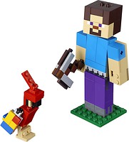 Фото LEGO Minecraft Стив с попугаем (21148)