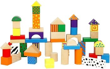 Фото Viga Toys Набір кубиків дерев'яних (59695)