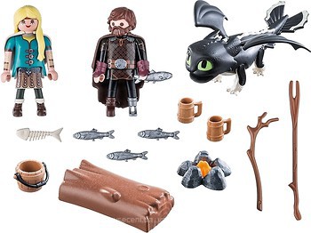 Фото Playmobil Іккінг і Астрід з драконом (70040)