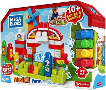 Фото Mega Bloks First Builders Музыкальная ферма (GCT50)