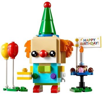 Фото LEGO BrickHeadz День народження клоуна (40348)