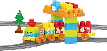 Фото Wader Baby Blocks Train Set Конструктор 58 елементів (41470)