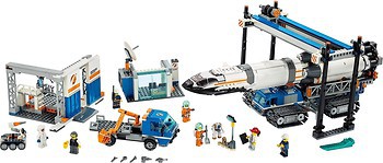 Фото LEGO City Площадка для сборки и транспорт для перевозки ракеты (60229)
