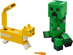 Фото LEGO Minecraft Кріпер і Оцелот (21156)