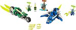 Фото LEGO Ninjago Швидкісні машини Джея і Ллойда (71709)