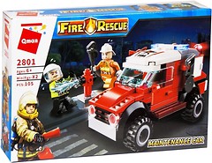Фото Brick Qman Fire Rescue Рятувальники (2801)