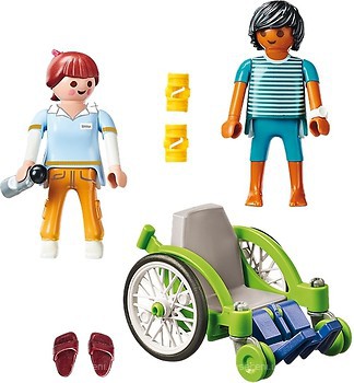 Фото Playmobil City Life Пацієнт в інвалідному візку (70193)