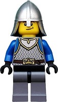 Фото LEGO Castle Kings Knight Scale Mail Crown Belt Helmet with Neck Protector Smirk (cas536)