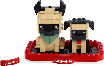 Фото LEGO BrickHeadz Немецкая овчарка и щенок (40440)