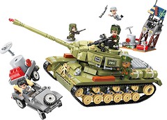 Фото Brick Qman Combat Zones Важкий танковий корпус (21014)