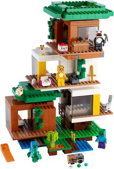 Фото LEGO Minecraft Сучасний будиночок на дереві (21174)