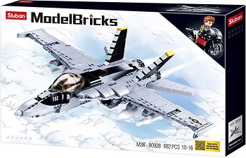 Фото Sluban Model Bricks Військовий літак (M38-B0928)