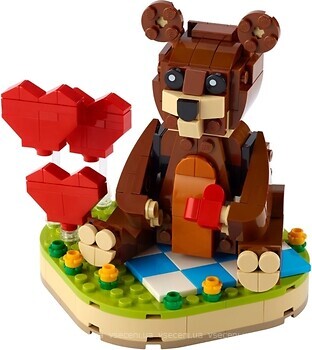Фото LEGO Бурый мишка на день Валентина (40462)