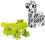 Фото Wader Baby Blocks Сафари Крокодил и Зебра (41501)