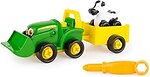 Фото John Deere Kids Трактор з ковшем і причепом (47209)