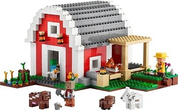 Фото LEGO Minecraft Червоний хлів (21187)