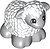 Фото LEGO Sheep Baby - White (69719pb01)