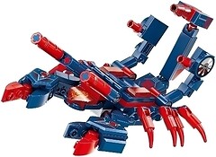Фото Brick Qman Cube of mechanical beasts-Red Scorpion with Sharp Claws (41218)