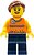 Фото LEGO City Female - Orange Halter Top with Medium Blue Trim (twn185)