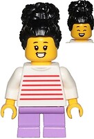 Фото LEGO City Girl - White with Red Stripes Sweater (cty1019)