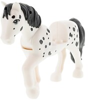 Фото LEGO Friends White Horse - Black Spots (bb1279c01pb03)