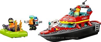 Фото LEGO City Лодка пожарной бригады (60373)