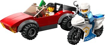 Фото LEGO City Переслідування автомобіля на поліцейському мотоциклі (60392)