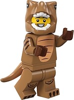 Фото LEGO Minifigures Фанат в костюме тиранозавра (71037-6)