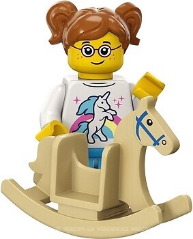 Фото LEGO Minifigures Вершниця на іграшковому коні-гойдалці (71037-11)