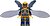 Фото LEGO Super Heroes Parademon - Bright Light Orange, Extended Wings (sh431)