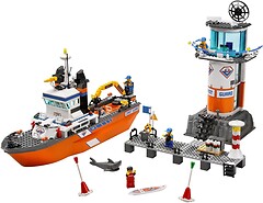 Фото LEGO City Корабель і вежа служби берегового спостереження (7739)