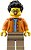 Фото LEGO City Man - Black Spiky Hair, Glasses, Orange Jacket (hol185)