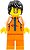 Фото LEGO City Man - Orange Tracksuit, Black Hair (hol267)