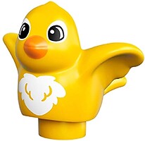 Фото LEGO Duplo Bird - Yellow with White Chest Pattern (27370pb01)