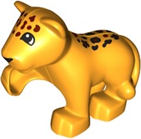 Фото LEGO Duplo Jaguar Baby Cub - Bright Light Orange (54300c01pb03)