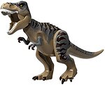 Фото LEGO Jurassic World Tyrannosaurus rex with Dark Bluish Gray Back and Dark Brown Markings/Dark Tan (trex08)