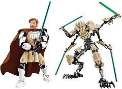 Фото LEGO Star Wars Батлпак 2 в 1: Обі-Ван Кенобі та генерал Гривус (66535)