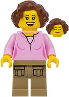 Фото LEGO City Female Parent - Pink Shirt, Dark Tan Legs (cty0910)