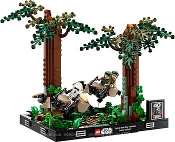 Фото LEGO Star Wars Діорама: Погоня на спідерах на Ендорі (75353)
