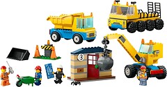 Фото LEGO City Будівельна вантажівка й кулястий кран-таран (60391)