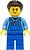 Фото LEGO City Stuntz Crew - Female, Blue Overalls over Medium Blue Shirt (cty1500)