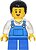 Фото LEGO City Farmer - Boy, Blue Overalls over V-Neck Shirt (cty1443)