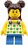Фото LEGO City Girl - Leaf Tank Top, Dark Brown Side Buns (cty1333)
